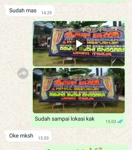 Pengiriman Papan Bunga Pik 1